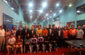 بازدید رئیس فدراسیون تنیس از آخرین تمرینات تیم اعزامی مسابقات نیوکاسل